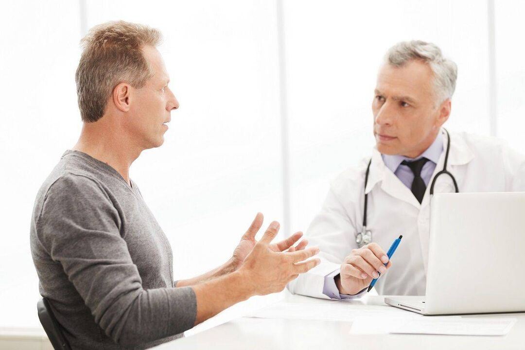návšteva lekára kvôli príznakom prostatitídy